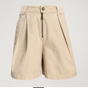 Adidas khaki canvas shorts, NWT, size 4